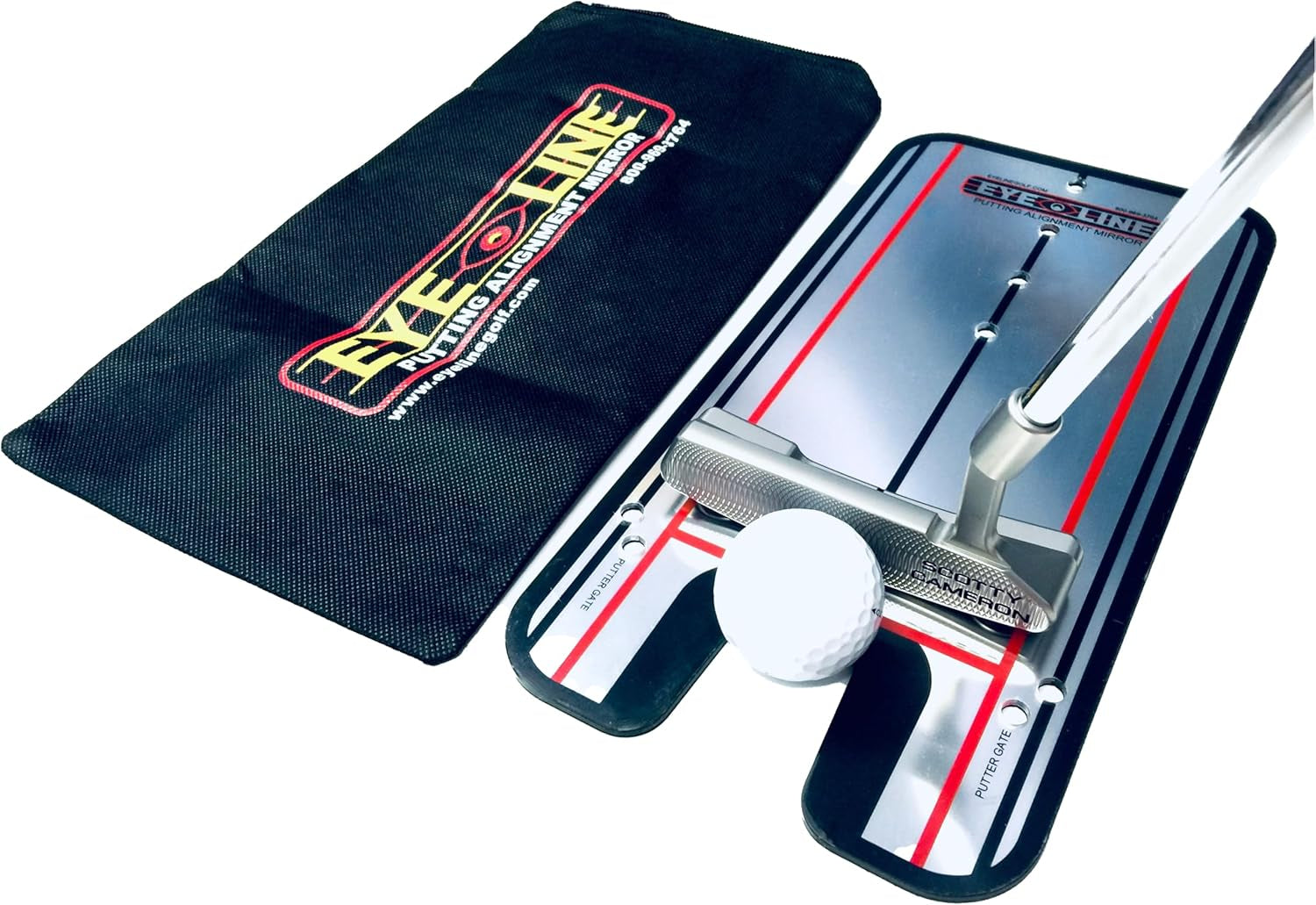 Putting Mirror Training Aid – Perfect for Alignment and Stroke Improvement Drills – Indoor and Outdoor Practice, Used by Tour Pros